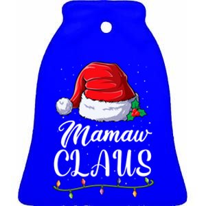 Mamaw Claus Family Matching Santa Christmas Gift Ceramic Bell Ornament