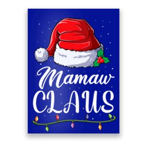 Mamaw Claus Family Matching Santa Christmas Gift Poster