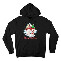 Merry Christmas Funny Santa Samoyed Dog Lover Christmas Hoodie