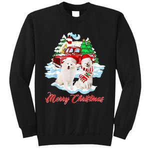 Merry Christmas Funny Santa Samoyed Dog Lover Christmas Sweatshirt