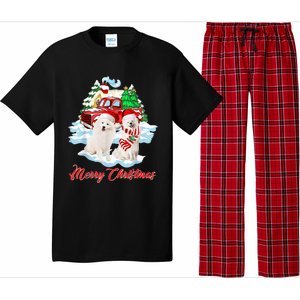 Merry Christmas Funny Santa Samoyed Dog Lover Christmas Pajama Set