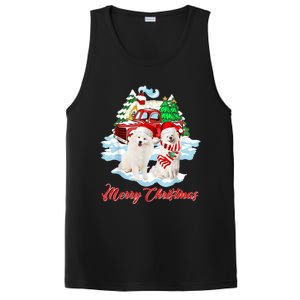 Merry Christmas Funny Santa Samoyed Dog Lover Christmas PosiCharge Competitor Tank