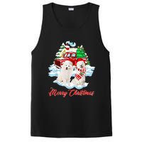 Merry Christmas Funny Santa Samoyed Dog Lover Christmas PosiCharge Competitor Tank