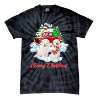 Merry Christmas Funny Santa Samoyed Dog Lover Christmas Tie-Dye T-Shirt