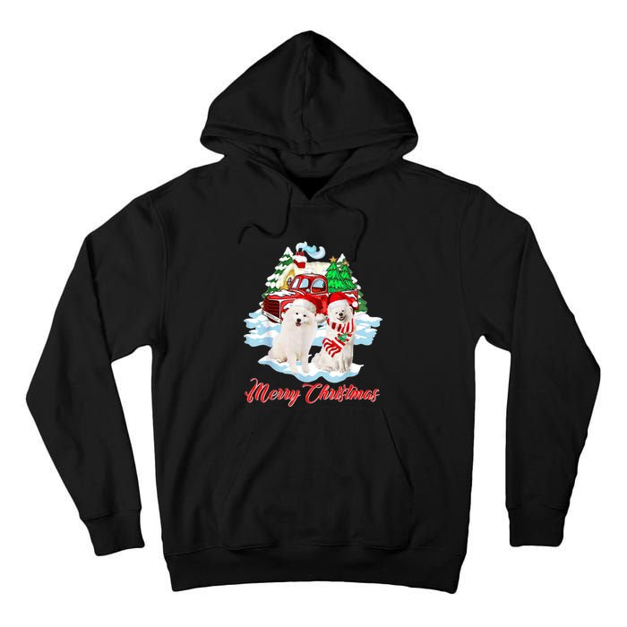 Merry Christmas Funny Santa Samoyed Dog Lover Christmas Tall Hoodie