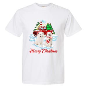 Merry Christmas Funny Santa Samoyed Dog Lover Christmas Garment-Dyed Heavyweight T-Shirt