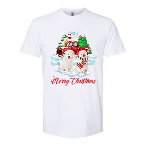 Merry Christmas Funny Santa Samoyed Dog Lover Christmas Softstyle CVC T-Shirt