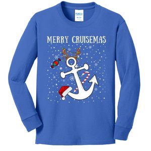 Merry Cruisemas Funny Cruise Ship Matching Family Christmas Funny Gift Kids Long Sleeve Shirt