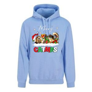 Merry Catmas Funny Cat Dad Cat Mom Christmas Cat Unisex Surf Hoodie