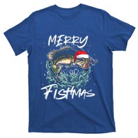 Merry Christmas Fishmas Funny Fishing Fish Gift T-Shirt