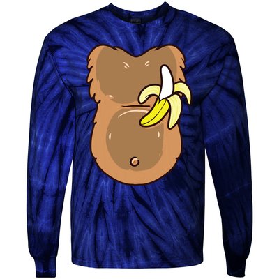 Monkey Costume For Monkey Halloween Costume Tie-Dye Long Sleeve Shirt