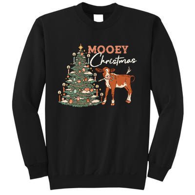 Mooey Christmas Farmer Western Sweatshirt