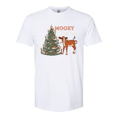 Mooey Christmas Farmer Western Softstyle® CVC T-Shirt