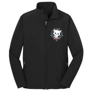 Merry Catmas Funny Cat Christmas Core Soft Shell Jacket