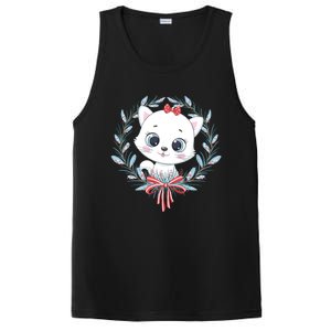 Merry Catmas Funny Cat Christmas PosiCharge Competitor Tank