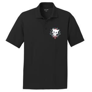 Merry Catmas Funny Cat Christmas PosiCharge RacerMesh Polo