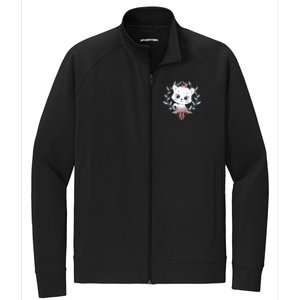 Merry Catmas Funny Cat Christmas Stretch Full-Zip Cadet Jacket