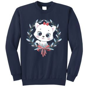 Merry Catmas Funny Cat Christmas Sweatshirt