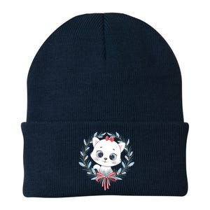 Merry Catmas Funny Cat Christmas Knit Cap Winter Beanie