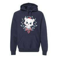 Merry Catmas Funny Cat Christmas Premium Hoodie