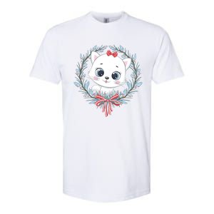 Merry Catmas Funny Cat Christmas Softstyle CVC T-Shirt