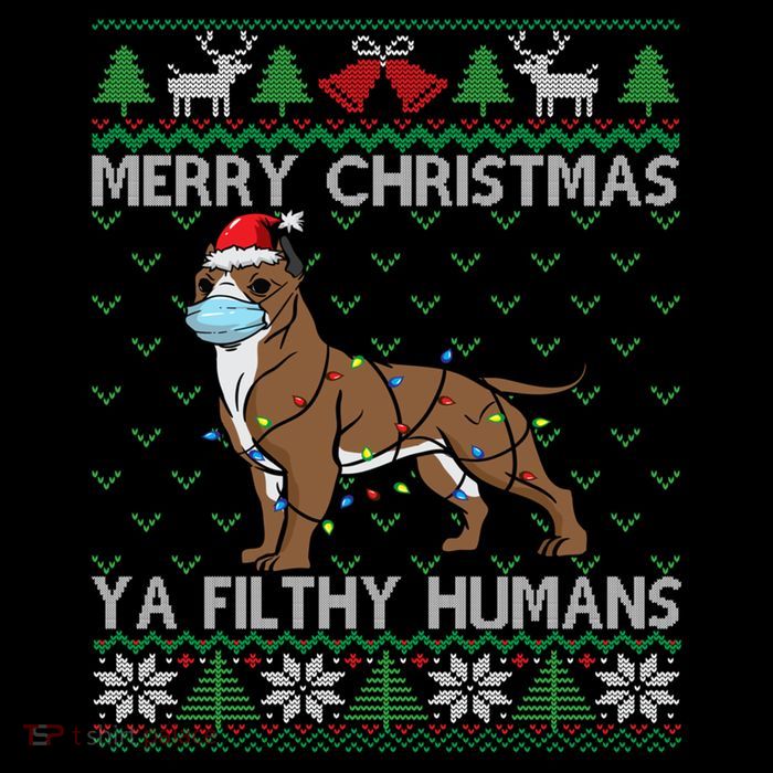 Merry Christmas Filthy Hu Pitbull Dog Ugly Christmas Meaningful Gift Impact Tech Backpack