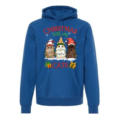 Merry Catmas Funny Christmas Cagift For Cat Lovers Gift Premium Hoodie