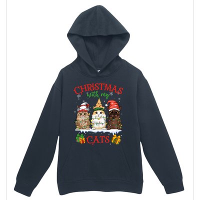 Merry Catmas Funny Christmas Cagift For Cat Lovers Gift Urban Pullover Hoodie