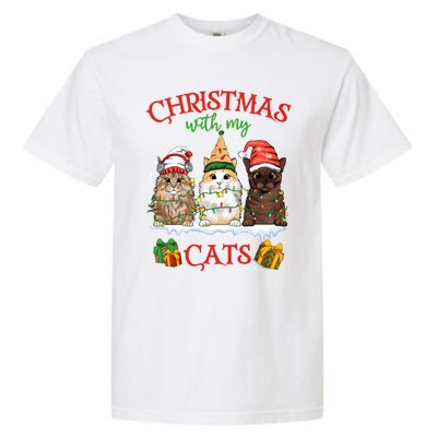 Merry Catmas Funny Christmas Cagift For Cat Lovers Gift Garment-Dyed Heavyweight T-Shirt