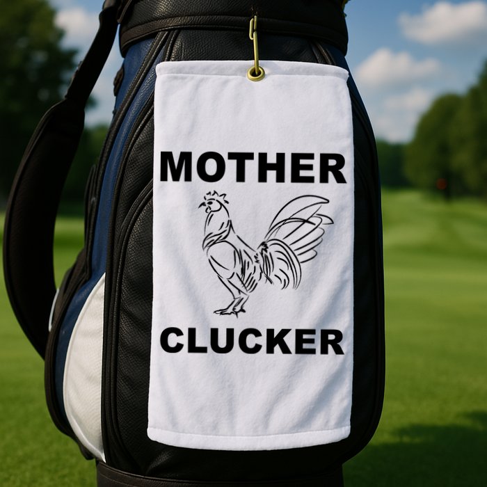 Mother Clucker Funny Chicken Golf Towel