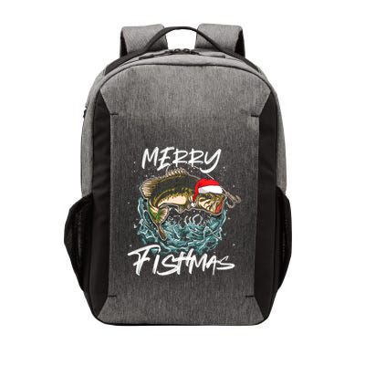 Merry Christmas Fishmas Funny Fishing Fish Funny Gift Vector Backpack