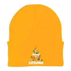 Merry Christmas Funny Gift Merry Catchmas Baseball Christmas Tree Knit Cap Winter Beanie