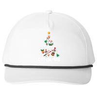 Merry Christmas Funny Gift Merry Catchmas Baseball Christmas Tree Snapback Five-Panel Rope Hat