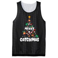 Merry Christmas Funny Gift Merry Catchmas Baseball Christmas Tree Mesh Reversible Basketball Jersey Tank