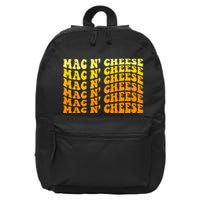 Mac & Cheese Funny Mac NCheese Mac NCheese 16 in Basic Backpack