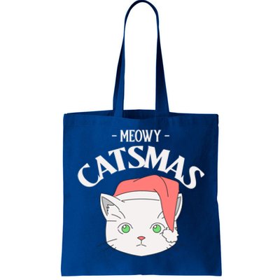 Meowy Catsmas Funny Gift Tote Bag