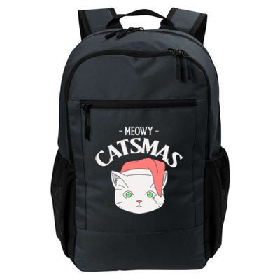 Meowy Catsmas Funny Gift Daily Commute Backpack