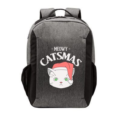 Meowy Catsmas Funny Gift Vector Backpack