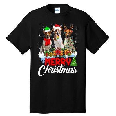 Merry Christmas Funny Jack Russell Terrier Dog Lover Xmas Tall T-Shirt