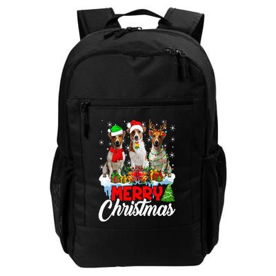 Merry Christmas Funny Jack Russell Terrier Dog Lover Xmas Backpack