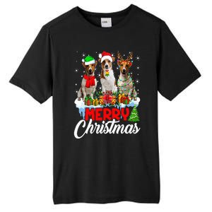 Merry Christmas Funny Jack Russell Terrier Dog Lover Xmas Tall Fusion ChromaSoft Performance T-Shirt