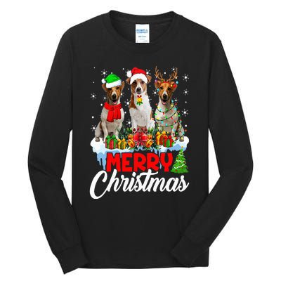 Merry Christmas Funny Jack Russell Terrier Dog Lover Xmas Tall Long Sleeve T-Shirt