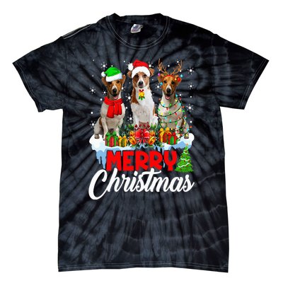 Merry Christmas Funny Jack Russell Terrier Dog Lover Xmas Tie-Dye T-Shirt