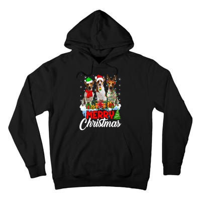 Merry Christmas Funny Jack Russell Terrier Dog Lover Xmas Tall Hoodie