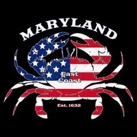 Maryland Crab Flag Patriotic and Quirky Summertime USA 16 in Basic Backpack