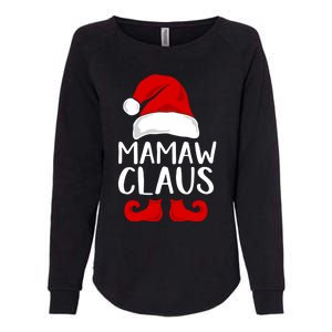 Mamaw Claus Funny Grandma Santa Claus Red Christmas Hat Gift Womens California Wash Sweatshirt