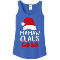 Mamaw Claus Funny Grandma Santa Claus Red Christmas Hat Gift Ladies Essential Tank