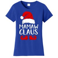 Mamaw Claus Funny Grandma Santa Claus Red Christmas Hat Gift Women's T-Shirt