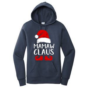 Mamaw Claus Funny Grandma Santa Claus Red Christmas Hat Gift Women's Pullover Hoodie