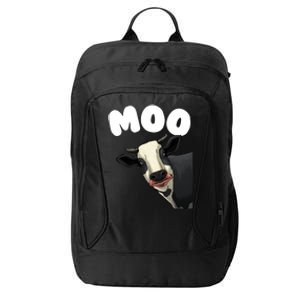 Moo Cow Farmer Farming Farm Contryside Trending Gift Cow Lover City Backpack